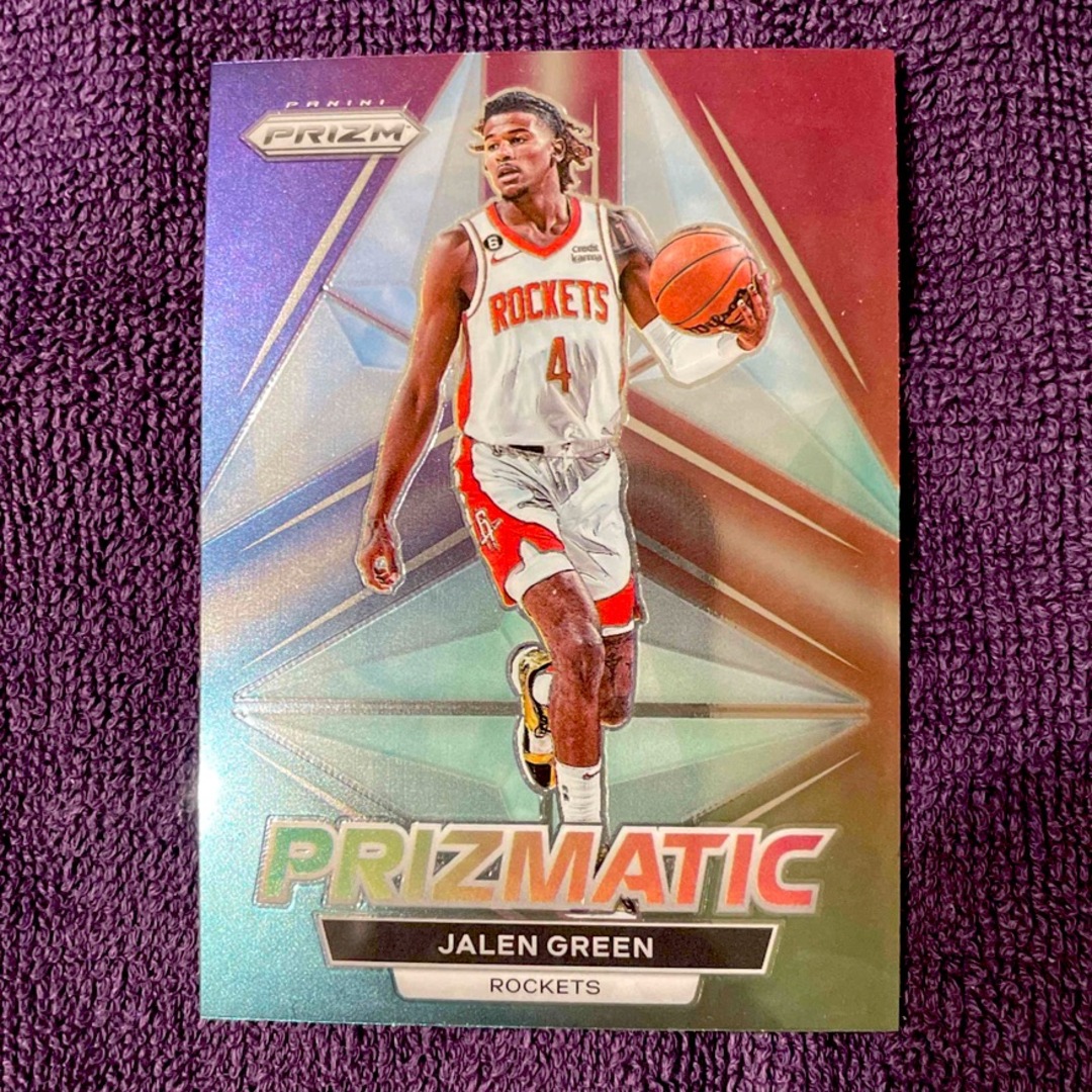 Jalen Green Prizm Prizmatic NBA エンタメ/ホビーのトレーディングカード(シングルカード)の商品写真