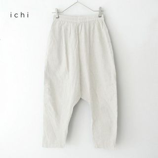 tumugu - 新品 ichi✨イチ リネンコットン ストライプ サルエルパンツ イージーパンツ