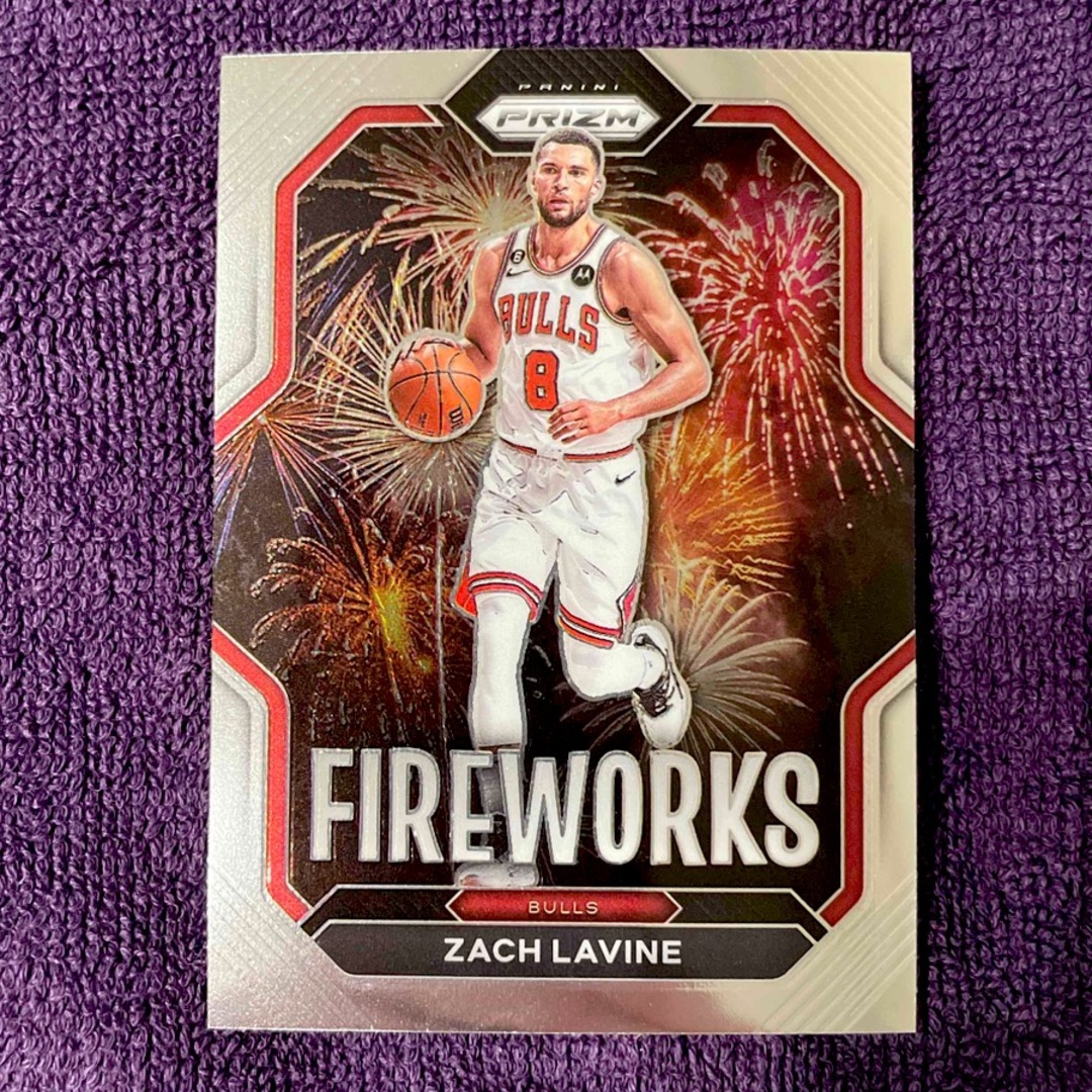 Zach LaVine Prizm Fireworks NBA エンタメ/ホビーのトレーディングカード(シングルカード)の商品写真