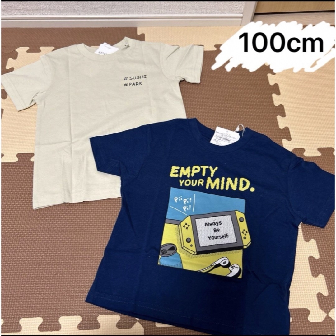 THE SHOP TK★綿100% Tシャツ（100cm）　2枚セット キッズ/ベビー/マタニティのキッズ服男の子用(90cm~)(Tシャツ/カットソー)の商品写真