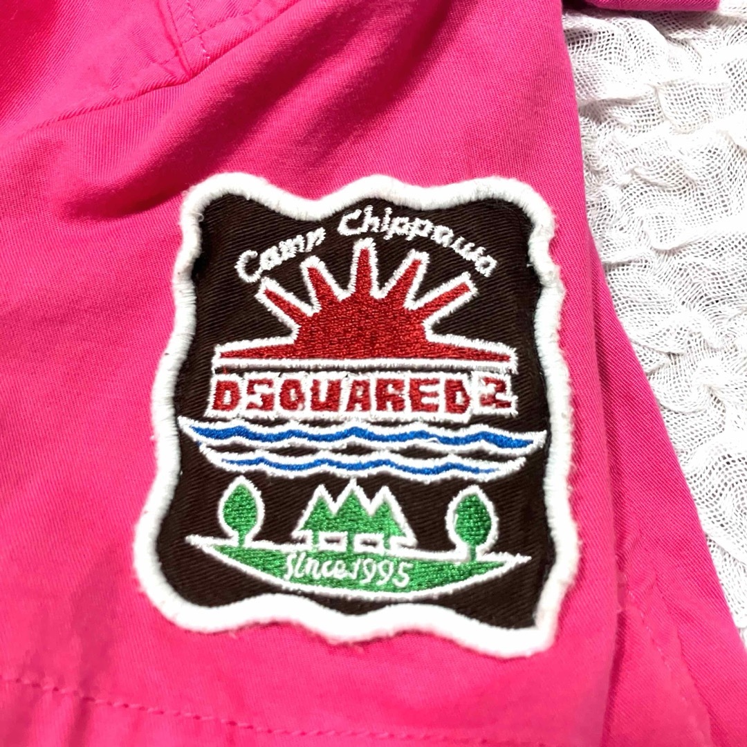 DSQUARED2(ディースクエアード)のDSQUARED2 ディースクエアード　半袖シャツ　刺繍入り　ピンク　サイズ38 レディースのトップス(Tシャツ(半袖/袖なし))の商品写真