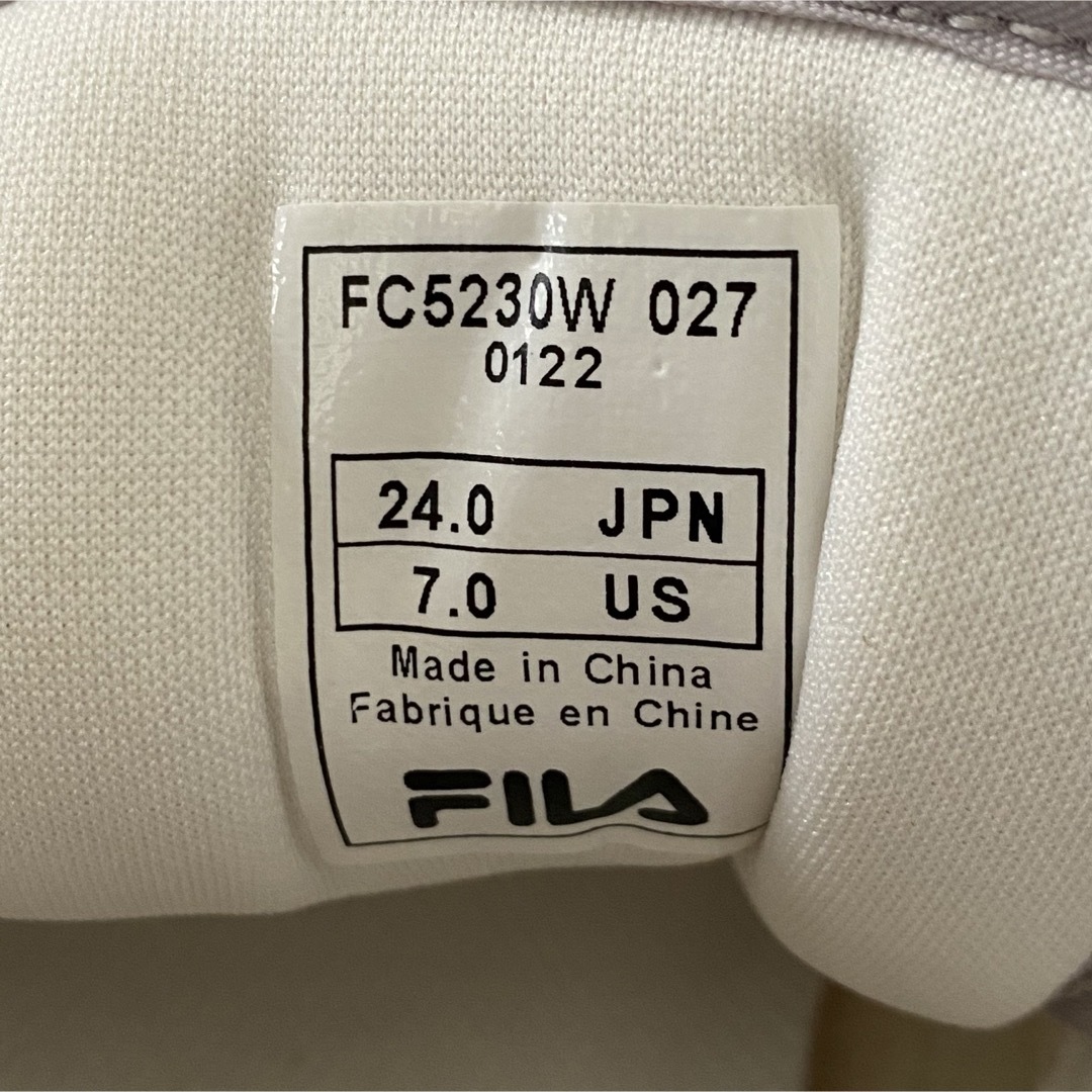 FILA(フィラ)の一度使用 FILA フィラ スニーカー FC-5230W ベージュ 24.0cm レディースの靴/シューズ(スニーカー)の商品写真