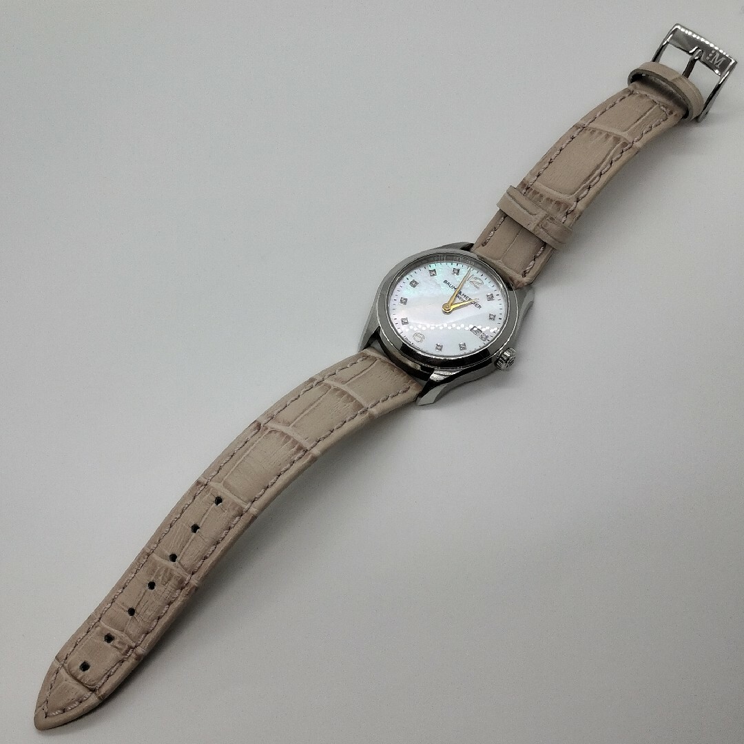 BAUME&MERCIER(ボームエメルシエ)のB&Mボーム&メルシェM0A10176クリフトン10PDシェル箱保付きレディース レディースのファッション小物(腕時計)の商品写真
