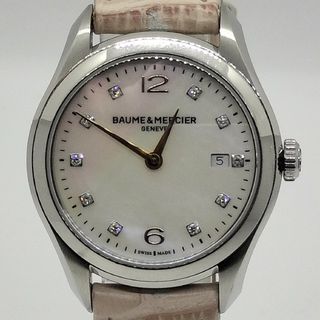 ボームエメルシエ(BAUME&MERCIER)のB&Mボーム&メルシェM0A10176クリフトン10PDシェル箱保付きレディース(腕時計)