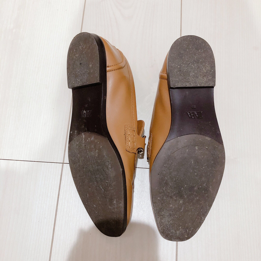 ZARA(ザラ)のZARA☆レザーローファー レディースの靴/シューズ(ローファー/革靴)の商品写真