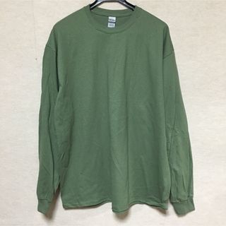 ギルタン(GILDAN)の新品 GILDAN ギルダン 長袖ロンT ミリタリーグリーン L(Tシャツ/カットソー(七分/長袖))