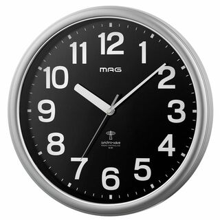 MAG(マグ) 掛け時計 電波時計 アナログ ナオス ステップ秒針 夜間秒針停止(置時計)