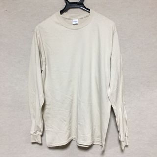 ギルタン(GILDAN)の新品 GILDAN ギルダン 長袖ロンT サンドベージュ M(Tシャツ/カットソー(七分/長袖))