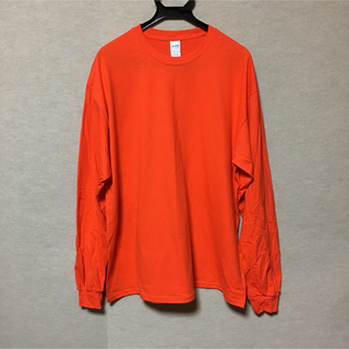 ギルタン(GILDAN)の新品 GILDAN ギルダン 長袖ロンT オレンジ XL(Tシャツ/カットソー(七分/長袖))