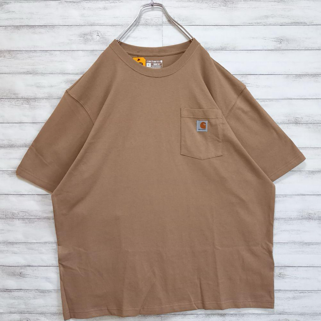 carhartt(カーハート)のカーハート 新品未使用 半袖 Tシャツ 肌色 ポケT XL デザート メンズのトップス(Tシャツ/カットソー(半袖/袖なし))の商品写真