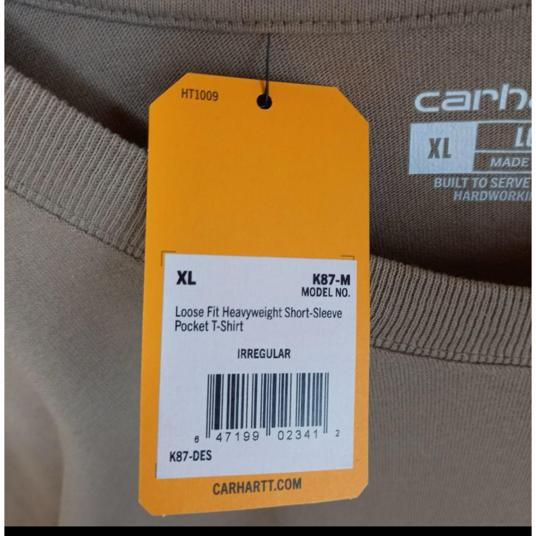 carhartt(カーハート)のカーハート 新品未使用 半袖 Tシャツ 肌色 ポケT XL デザート メンズのトップス(Tシャツ/カットソー(半袖/袖なし))の商品写真