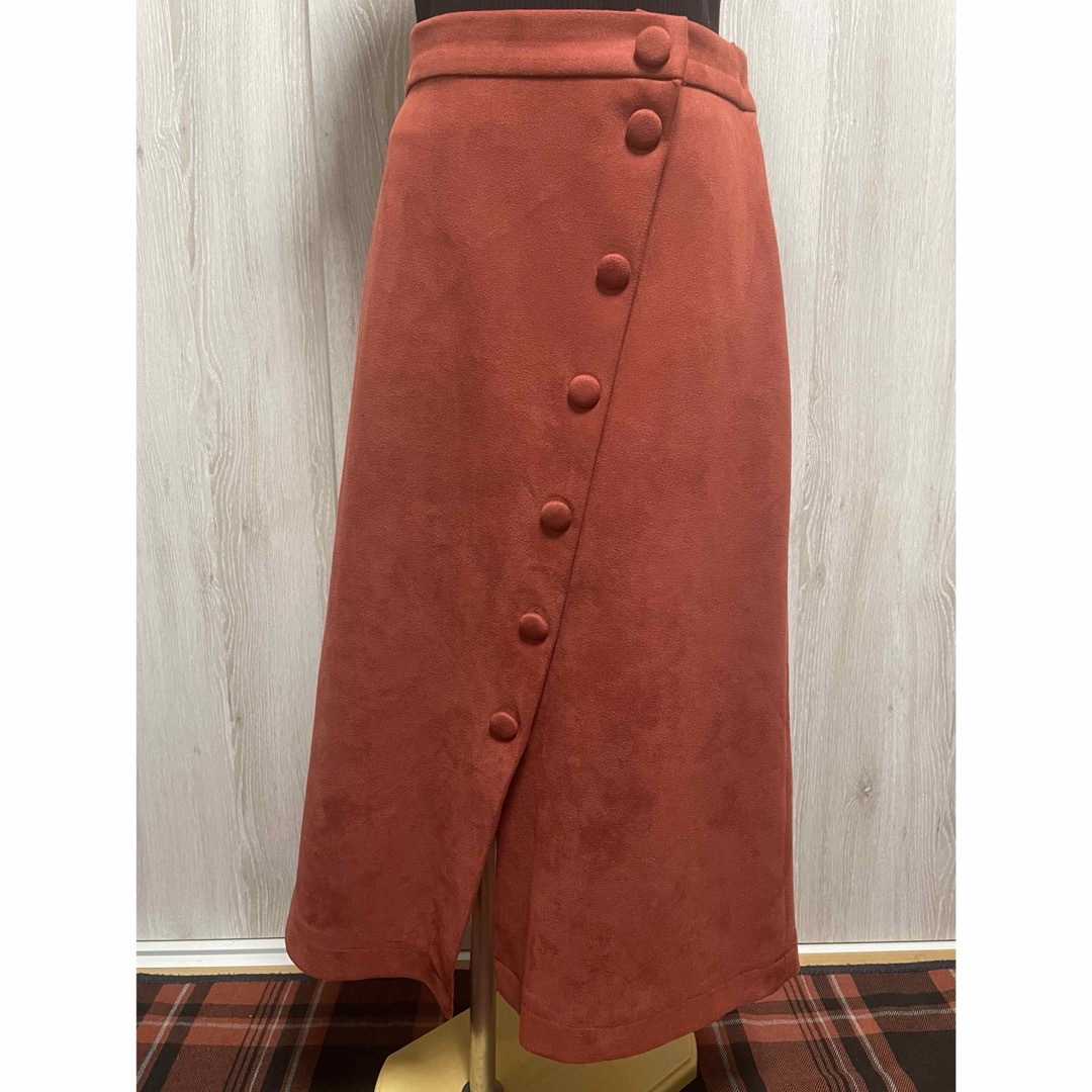 w closet(ダブルクローゼット)の【w closet】 ダブルクローゼット スエード スカート Fサイズ レディースのスカート(ロングスカート)の商品写真