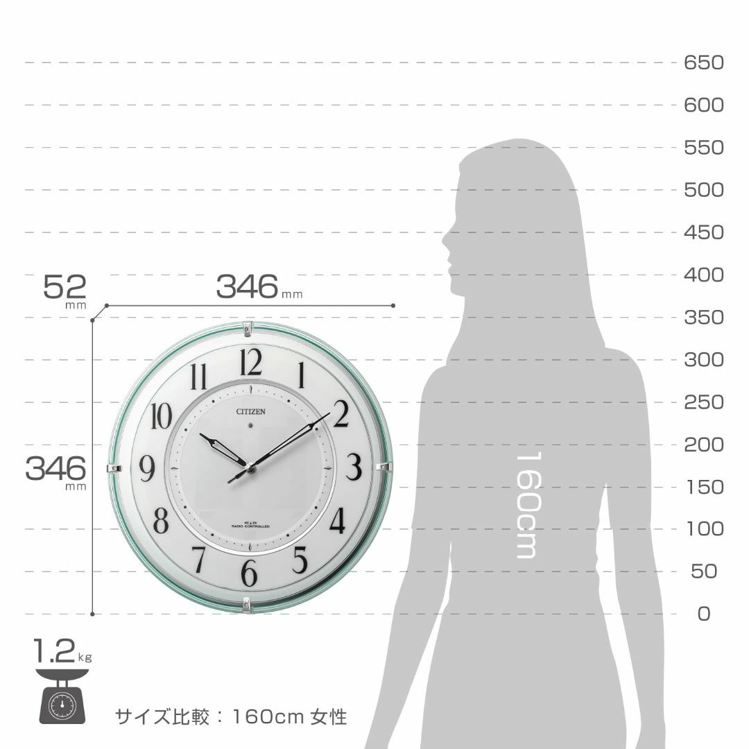 リズム(RHYTHM) シチズン 掛け時計 電波時計 アナログ ソーラー リズム(RHYTHM) シチズン 掛け時計 電波時計 アナログ ソーラー