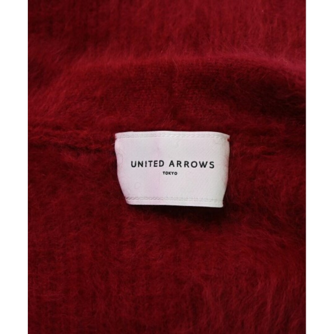 UNITED ARROWS(ユナイテッドアローズ)のUNITED ARROWS ユナイテッドアローズ カーディガン F 赤 【古着】【中古】 レディースのトップス(カーディガン)の商品写真