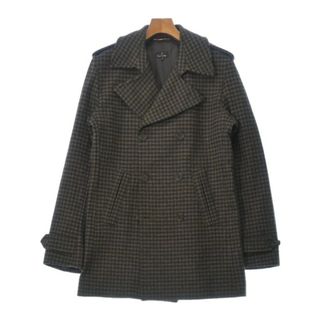 PS by Paul Smith ピーコート S 茶xベージュ等(チェック) 【古着】【中古】(ピーコート)