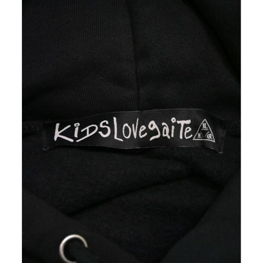 KIDS LOVE GAITE(キッズラブゲイト)のKIDS LOVE GAITE キッズラブゲイト パーカー M 黒 【古着】【中古】 メンズのトップス(パーカー)の商品写真