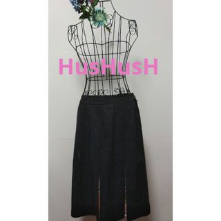 ハッシュアッシュ(HusHush)の〓HusHusH〓スカーフ柄ボックスプリーツスカート　ミモレ丈　入学式　卒服(ひざ丈スカート)