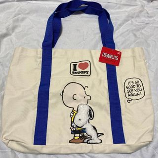 スヌーピー(SNOOPY)の未使用　SNOOPY プレミアム　アップリケキャンパストートバッグ　スヌーピー(トートバッグ)