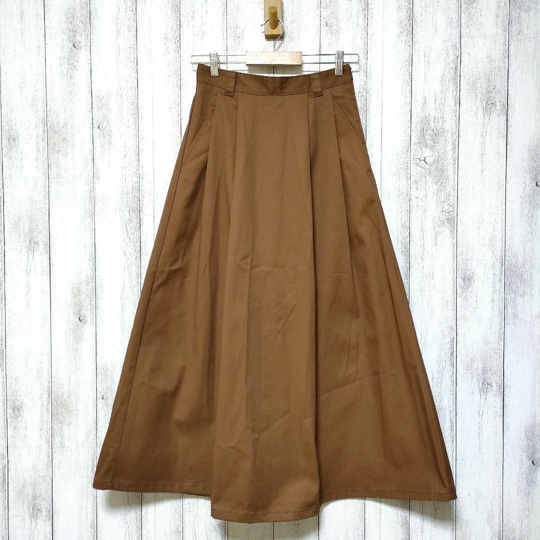 GU(ジーユー)のGU ジーユー (L)　チノフレアロングスカート レディースのスカート(ロングスカート)の商品写真