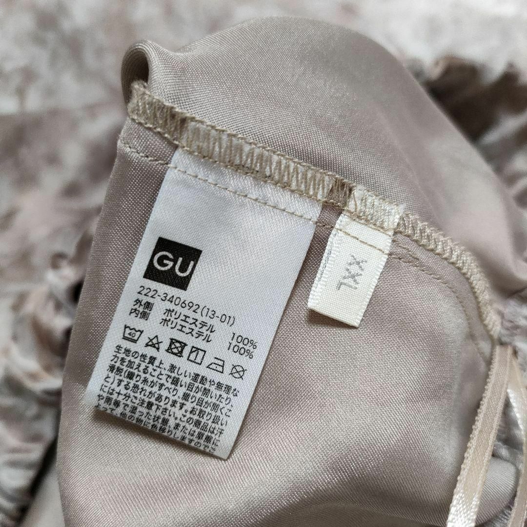 GU(ジーユー)のGU ジーユー (XXL)　シアープリントフレアスカート レディースのスカート(ロングスカート)の商品写真