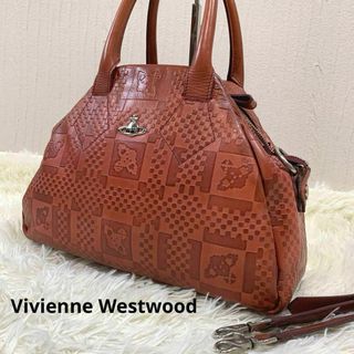 ヴィヴィアンウエストウッド(Vivienne Westwood)の966.ヴィヴィアンウエストウッド：2way ハンドバッグ オーブ エンボス(ショルダーバッグ)