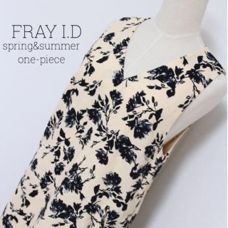 フレイアイディー(FRAY I.D)のFRAY I.D♡フレイアイディ♡s/sフラワースリーブワンピ(ミニワンピース)