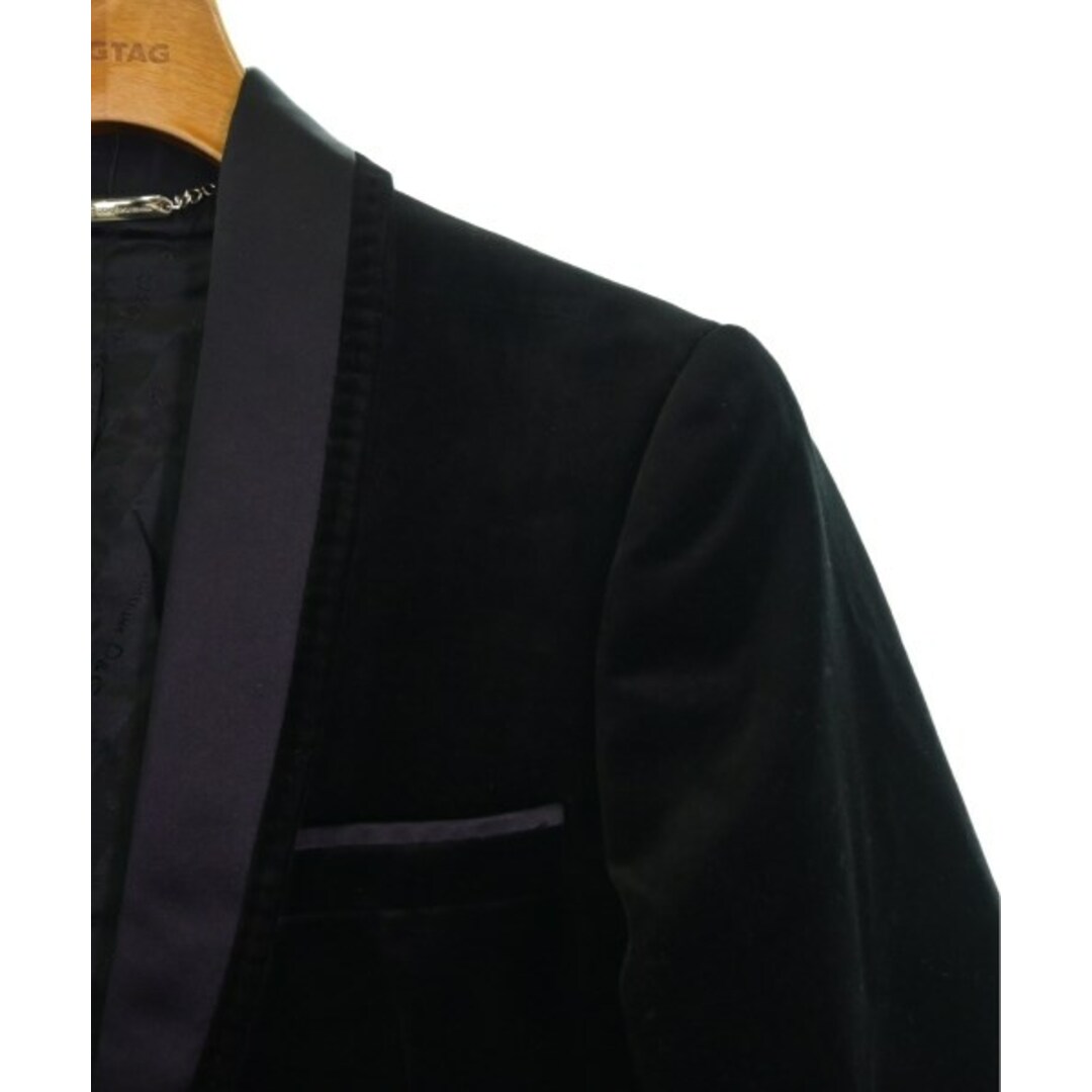 D&G(ディーアンドジー)のD&G ディー＆ジー テーラードジャケット 44(S位) 黒 【古着】【中古】 メンズのジャケット/アウター(テーラードジャケット)の商品写真