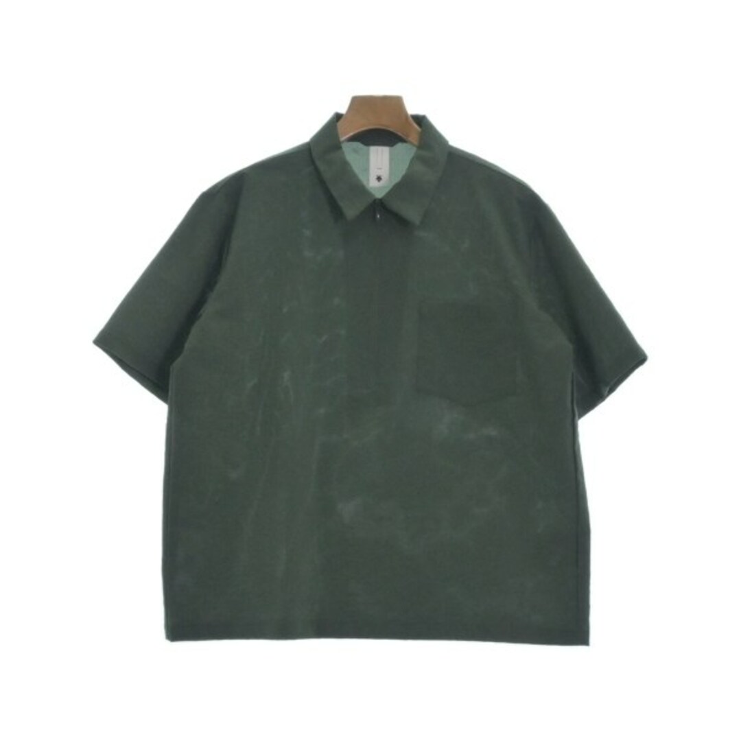 DESCENTE(デサント)のDESCENTE デサント カジュアルシャツ S 緑 【古着】【中古】 メンズのトップス(シャツ)の商品写真