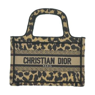 クリスチャンディオール(Christian Dior)のChristian Dior ハンドバッグ - ベージュx黒x茶(総柄) 【古着】【中古】(ハンドバッグ)