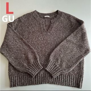 ジーユー(GU)の【GU】メランジキーネックセーター L(ニット/セーター)