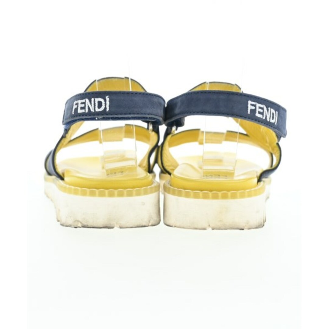 FENDI(フェンディ)のFENDI フェンディ サンダル EU38(24.5cm位) 紺x黄x白 【古着】【中古】 レディースの靴/シューズ(サンダル)の商品写真