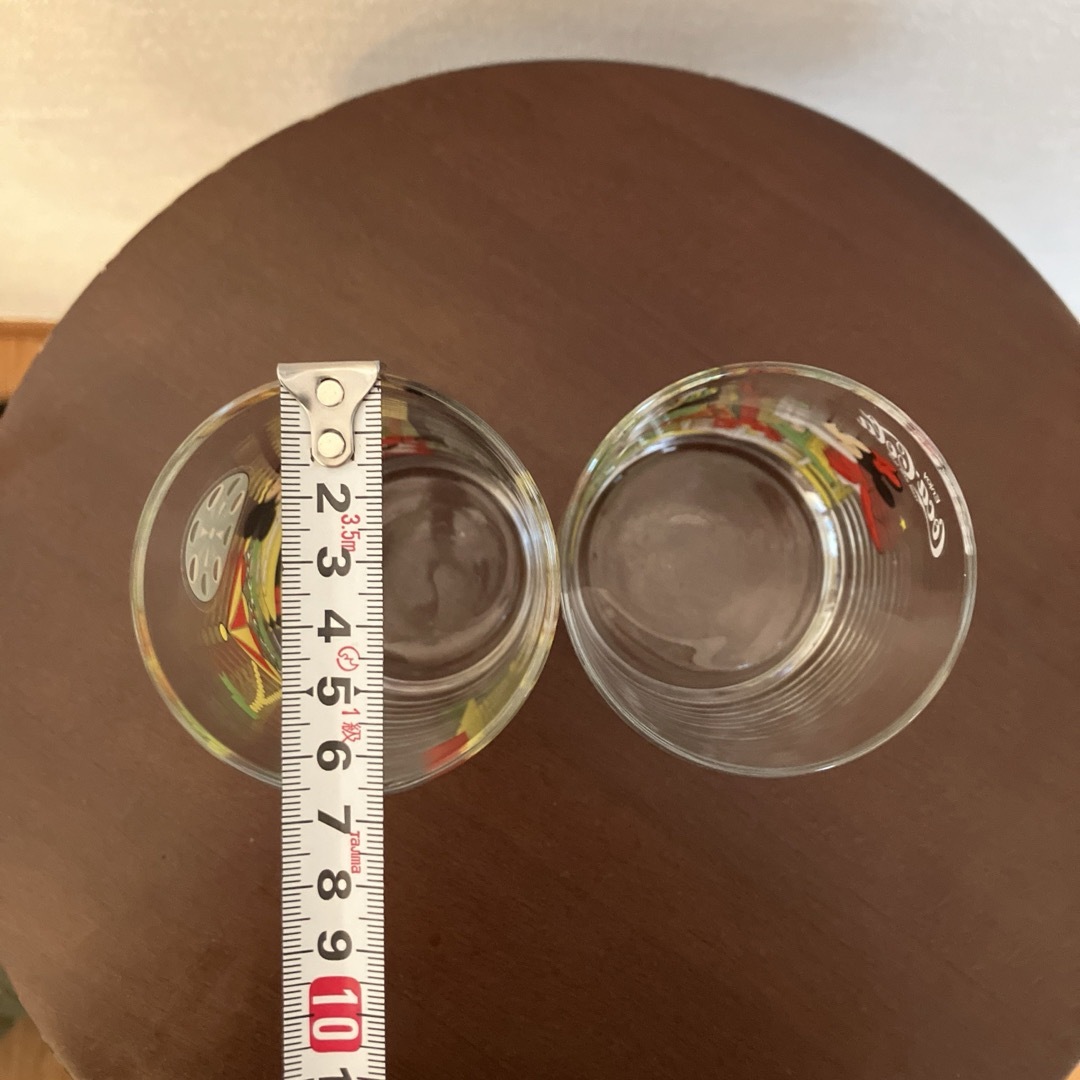 ミッキーマウス(ミッキーマウス)の昭和レトロ　ディズニー　グラス　コップ インテリア/住まい/日用品のキッチン/食器(グラス/カップ)の商品写真
