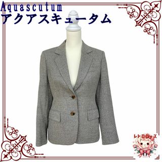 アクアスキュータム(AQUA SCUTUM)のAquascutum アクアスキュータム アウター テーラードジャケット 千鳥風(その他)