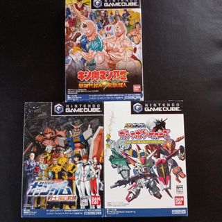 ニンテンドーゲームキューブ(ニンテンドーゲームキューブ)のゲームキューブソフトまとめ売り　ガンダム＆キン肉マン(家庭用ゲームソフト)