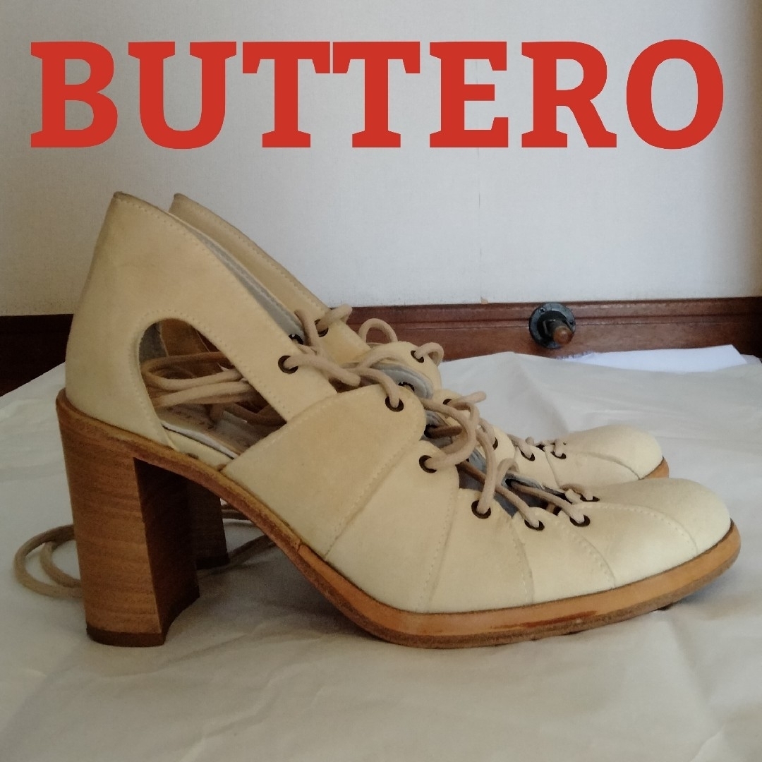 BUTTERO(ブッテロ)のBUTTERO スエード レースアップ パンプス レディースの靴/シューズ(ハイヒール/パンプス)の商品写真