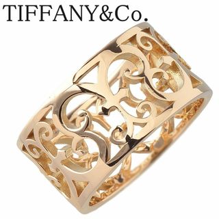 (新品仕上げ済) ティファニー TIFFANY フローラ ダイヤ リング PT950 × ダイヤモンド 約11号 指輪 花 フラワー 8593