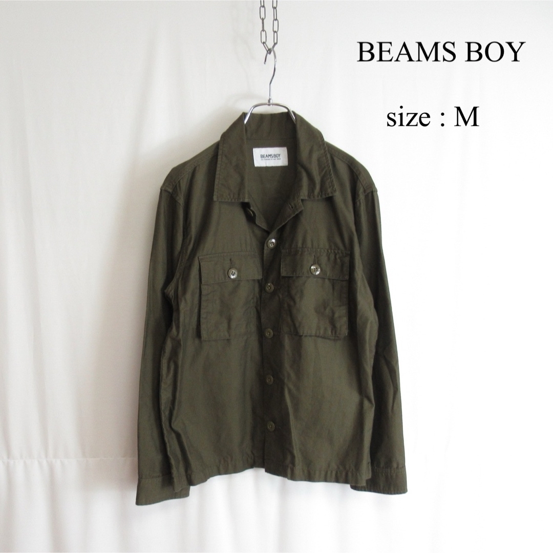 BEAMS BOY(ビームスボーイ)のBEAMS BOY BDU コットン ミリタリージャケット ブルゾン カーキ M レディースのジャケット/アウター(ミリタリージャケット)の商品写真