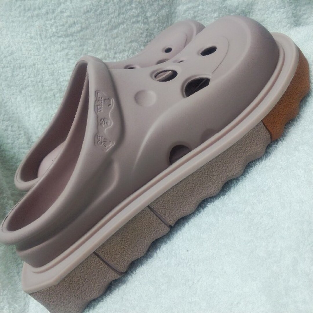 OFF-WHITE(オフホワイト)のOff-White ピンク×オレンジ レザー×ラバー サンダル レディースの靴/シューズ(サンダル)の商品写真