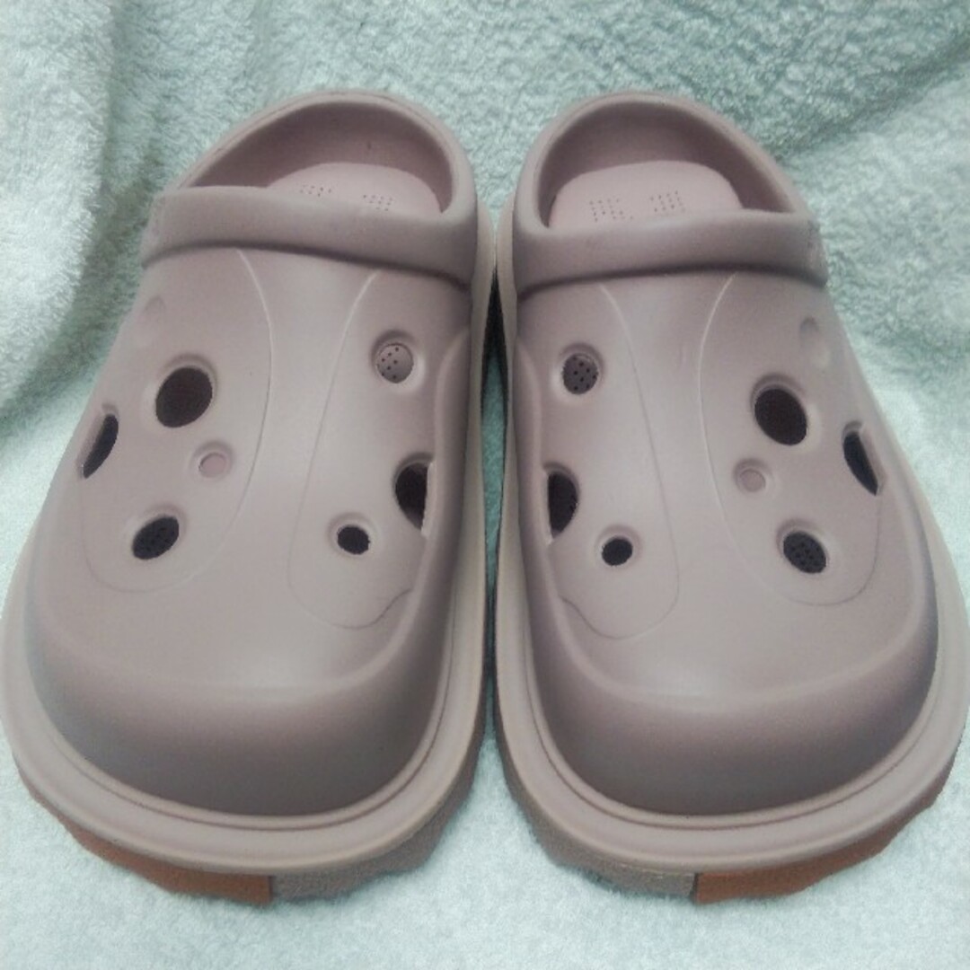 OFF-WHITE(オフホワイト)のOff-White ピンク×オレンジ レザー×ラバー サンダル レディースの靴/シューズ(サンダル)の商品写真