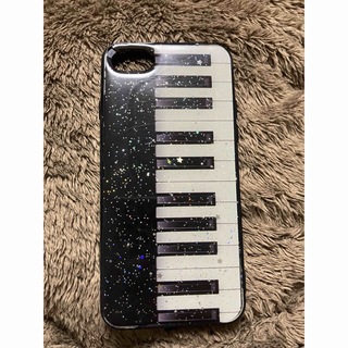 iPhone8/SEスマホケース　ピアノ柄　かわいい(iPhoneケース)