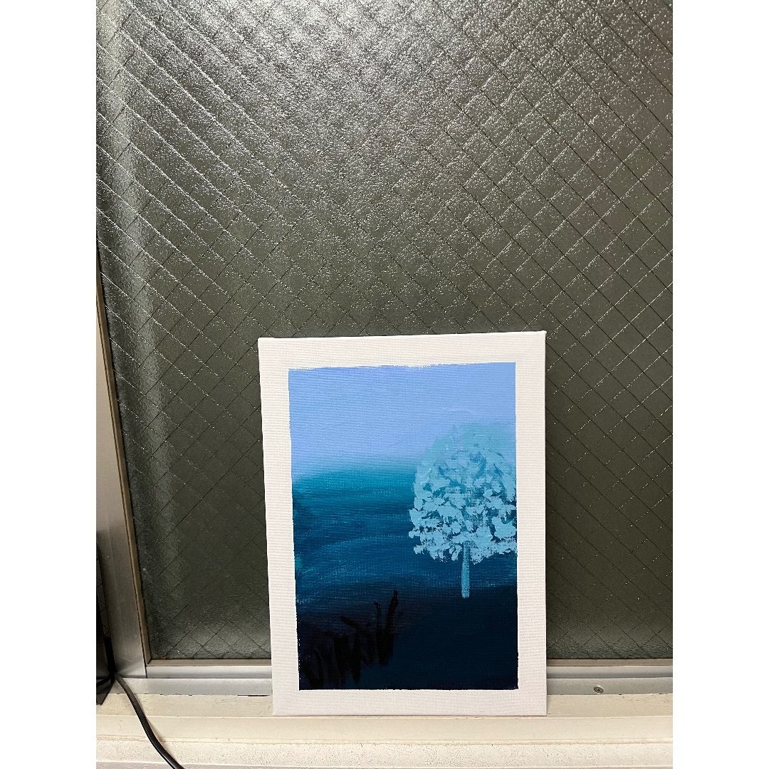 風景画　アクリル画　F4サイズ　ファンタジア