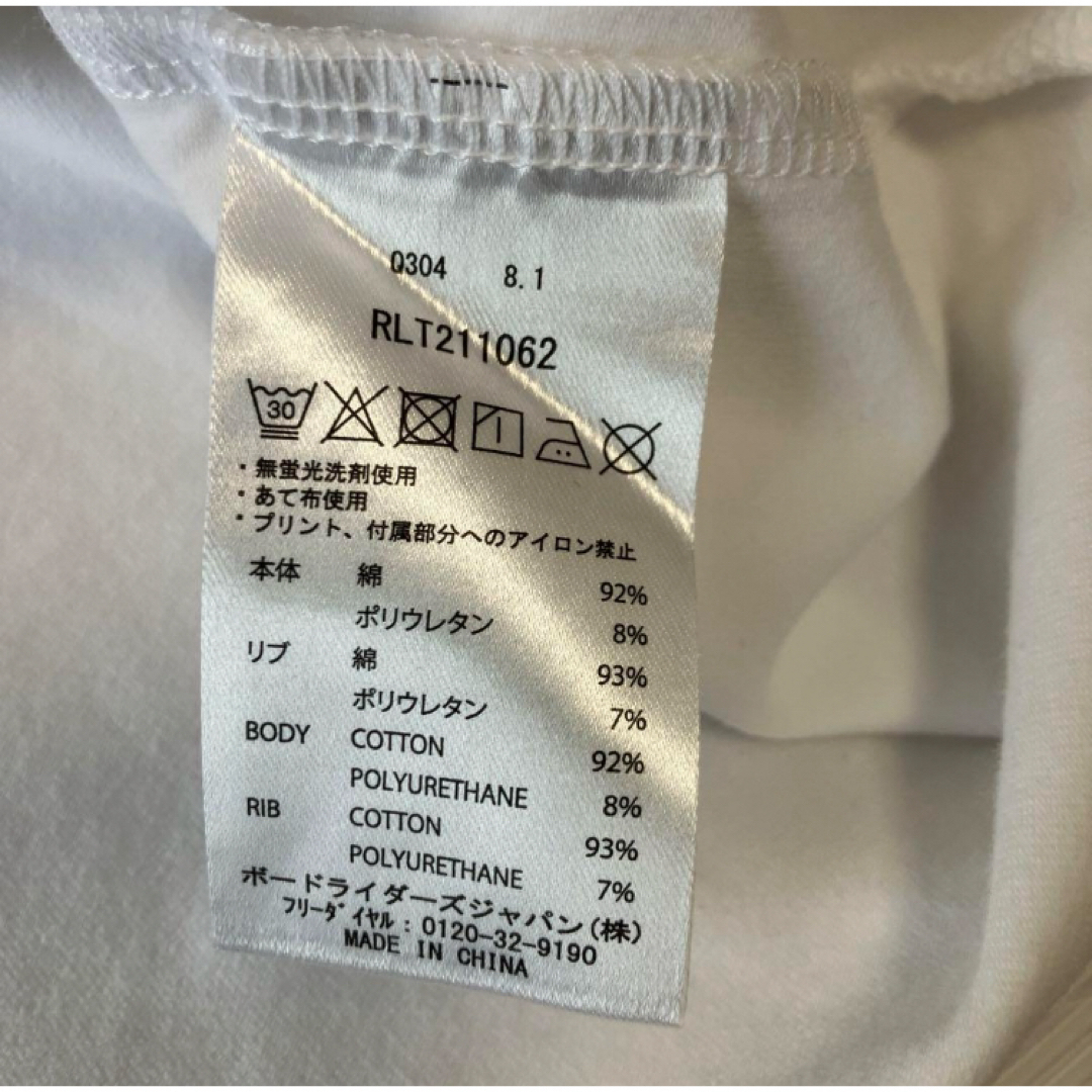 Roxy(ロキシー)の送料無料 新品 ROXY ロキシー サーフ クロップド長袖Tシャツ L WHT レディースのトップス(Tシャツ(長袖/七分))の商品写真