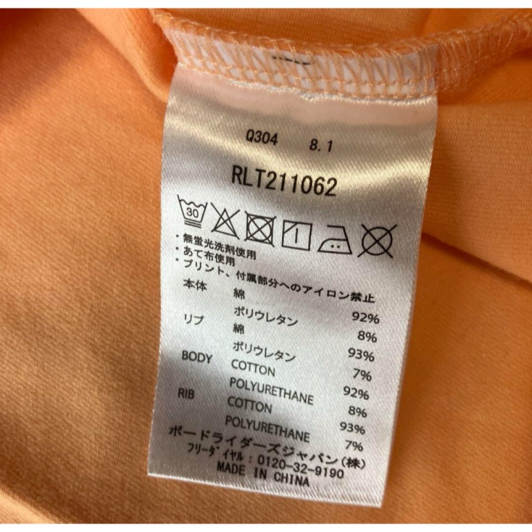 Roxy(ロキシー)の送料無料 新品 ROXY ロキシー サーフ クロップド長袖Tシャツ L ORG レディースのトップス(Tシャツ(長袖/七分))の商品写真