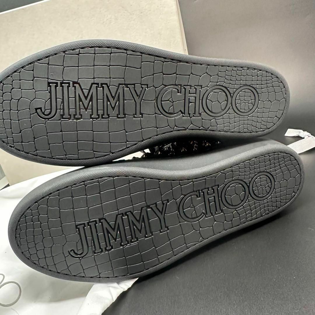 JIMMY CHOO(ジミーチュウ)のジミーチュウ レザー スタッズ 42 ハイカットスニーカー メンズの靴/シューズ(スニーカー)の商品写真