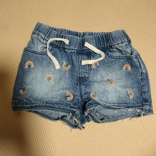 ギャップキッズ(GAP Kids)のギャップ　キッズ　ベビー　ショーパン　デニム　虹　レインボー(パンツ/スパッツ)