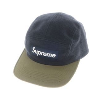 シュプリーム(Supreme)の【中古】【未使用】シュプリーム Supreme 2023年秋冬 2-Tone Camp Cap ボックスロゴ キャンプキャップ ネイビーxオリーブ【サイズ58cm（ONE SIZE）】【メンズ】(キャップ)