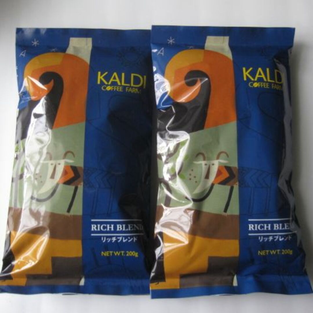 KALDI(カルディ)のKALDI リッチブレンド🍓2袋《カルディ》深煎り 食品/飲料/酒の飲料(コーヒー)の商品写真
