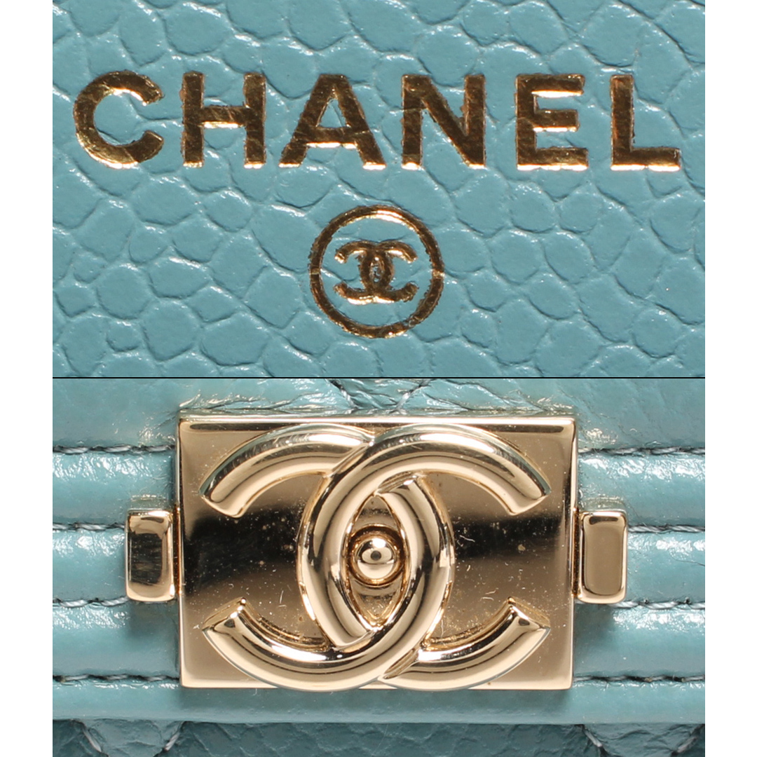 CHANEL(シャネル)のシャネル CHANEL 長財布  ゴールド金具 ライトブルー系 レディース レディースのファッション小物(財布)の商品写真