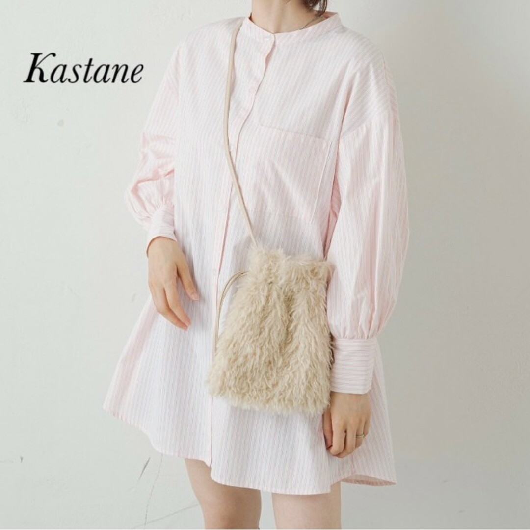 Kastane(カスタネ)の新品 Kastane ストライプビッグシャツ レディースのトップス(シャツ/ブラウス(長袖/七分))の商品写真