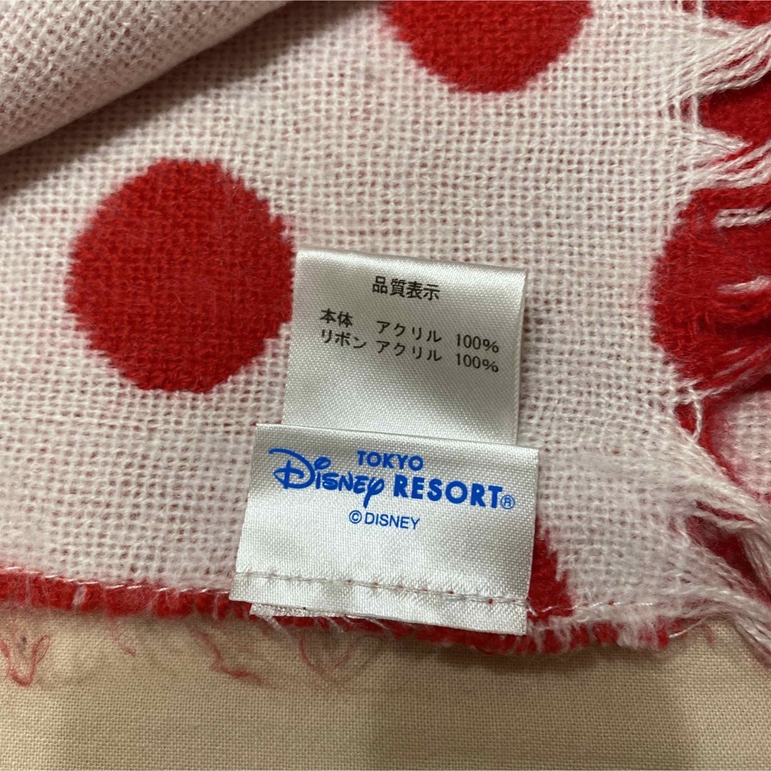 Disney(ディズニー)のディズニーランド　ミニー　ストール　膝掛け　ドット レディースのファッション小物(ストール/パシュミナ)の商品写真